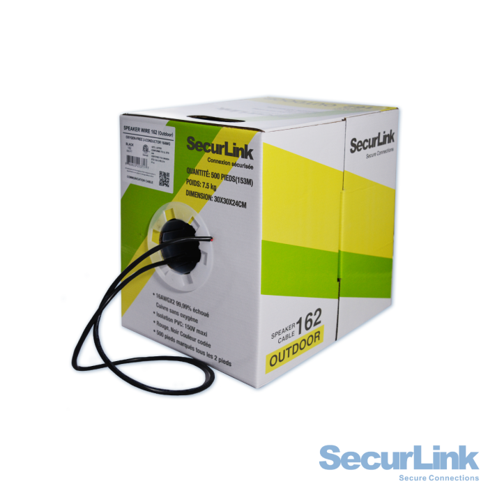 SECURLINK SPEAKER CABLE 16AWG 2 WIRE OUTDOOR CBL-SPK-D162 SECURLINK SPEAKER CABLE 16AWG 2 WIRE OUTDOOR CBL-SPK-D162